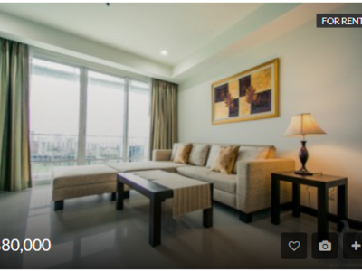 Condominium, For rent, 80,000 THB, 2 bedrooms, 118 sqm